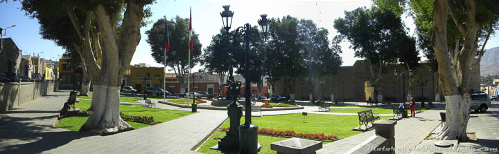 Main plaza in Moquegua.