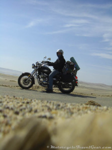 Crossing the Paracas Natural Reserve.