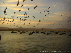 End of day at Lagunillas in Paracas
