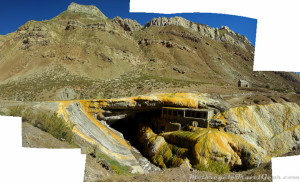 Bridge of the Incas. Sorry about the poor stitching.
