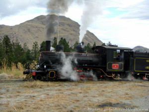 La Trochita. The cute little train that leaves Esquel. I took pictures of it while it took pictures of me.